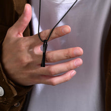 Engravable Matching Infinity Bar Necklace For Couples In Tungsten - CoupleSets