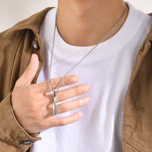 Engravable Matching Infinity Bar Necklace For Couples In Tungsten - CoupleSets