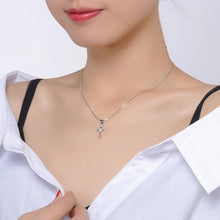 Engravable Matching Cross Necklace For Couples In Sterling Silver - CoupleSets