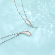 Engravable Matching Cute Dolphin Couple Pendant Necklaces In Sterling Silver - CoupleSets