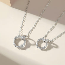 Unique Thorns Knot Matching Necklace For Couples In Sterling Silver - CoupleSets