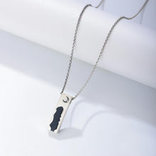 Engravable Sun And Moon Matching Bar Couple Necklaces In Sterling Silver - CoupleSets