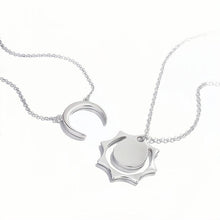 Engravable Sun And Moon Necklaces For Couples In Sterling Silver - CoupleSets