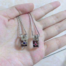 Engravable Amour Matching Ring Necklaces For Couples In Sterling Silver - CoupleSets