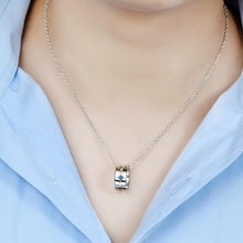 Engravable Amour Matching Ring Necklaces For Couples In Sterling Silver - CoupleSets