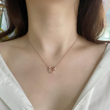 Unique Infinity Love Matching Interlocking Ring Couple Necklaces In Sterling Silver - CoupleSets