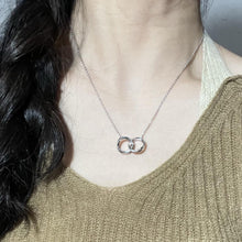 Unique Infinity Love Matching Interlocking Couple Ring Necklaces In Sterling Silver - CoupleSets