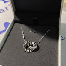 Unique Love Interlocking Ring Necklaces For Couples In Sterling Silver - CoupleSets