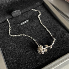 Unique Thorn And Rose Matching Couple Pendant Necklaces In Sterling Silver - CoupleSets