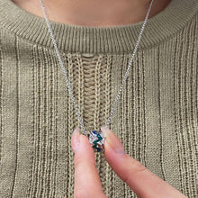 Unique Aurora Matching Couple Pendant Necklaces In Sterling Silver - CoupleSets