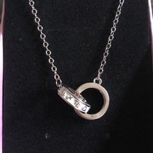 Engravable Zodiac Signs Interlocking Ring Necklaces For Couples In Sterling Silver - CoupleSets