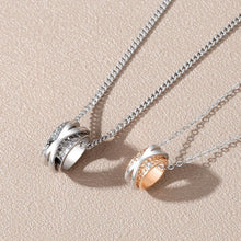 Engravable Infinity Love Matching Couple Ring Necklaces In Sterling Silver - CoupleSets