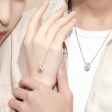 Engravable Infinity Love Matching Couple Ring Necklaces In Sterling Silver - CoupleSets