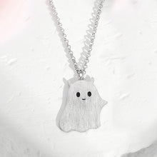 Engravable Cute Monster Matching Couple Pendant Necklaces In Sterling Silver - CoupleSets
