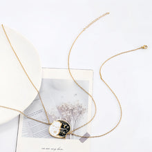 Sun And Moon Cute Cat Matching Necklaces For Couples In Titanium