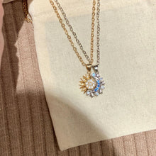 Sun And Moon Matching Necklaces For Couples In Sterling Silver