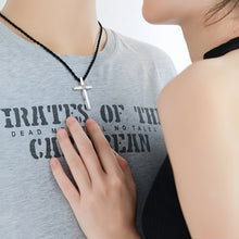Personalized Matching Cross Photo Projection Necklaces For Couples