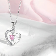 Unique Cross Star Matching Heart Couple Necklaces In Sterling Silver