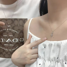 Engravable Cross And Rose Matching Couple Necklaces In Sterling Silver