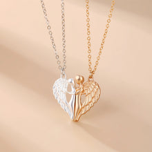My Angel Matching Heart Necklaces For Couples In Titanium