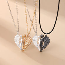 My Angel Matching Heart Necklaces For Couples In Titanium