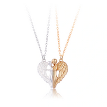 My Angel Matching Heart Necklaces For Couples In Titanium