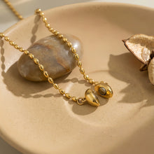 Magnetic Heart Necklaces For Couples In Titanium