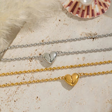 Magnetic Heart Necklaces For Couples In Titanium