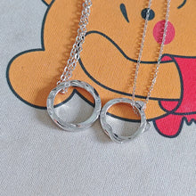 Engravable Cute Cat Magnetic Heart Infinity Silver Couple Necklaces