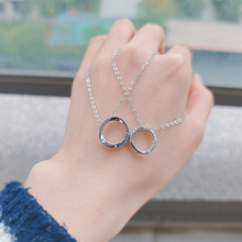Glow In The Dark Fireworks Magnetic Heart Infinity Couple Necklaces