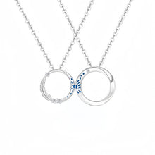 Glow In The Dark Fireworks Magnetic Heart Infinity Couple Necklaces