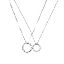 Engravable Forever Magnetic Heart Infinity Silver Couple Necklaces