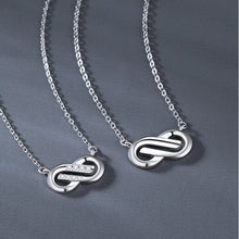 Unique Matching Infinity Necklaces For Couples In Sterling Silver