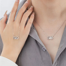 Unique Matching Infinity Necklaces For Couples In Sterling Silver