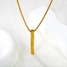 Engravable Matching Infinity Bar Necklaces For Couples In Titanium