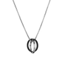 Infinity Interlocking Necklaces For Couples In Titanium