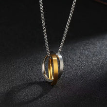 Infinity Interlocking Necklaces For Couples In Titanium