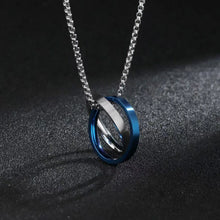 Infinity Interlocking Necklaces For Couples In Titanium