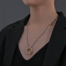 Infinity Interlocking Necklaces For Couples In Titanium