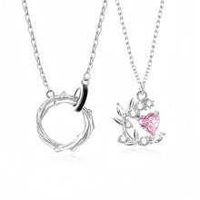 Thorns And Roses Infinity Couple Necklaces In Sterling Silver
