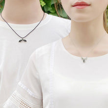 Personalized Angel And Demon Photo Projection Couple Necklaces