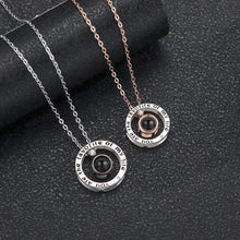 You Are The Favorite Of My Life Photo Projection Couple Necklaces