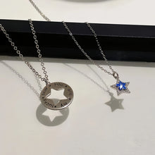 You Are My Lucky Star Matching Couple Necklaces In Sterling Silver