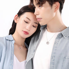 You Light My Life Sun And Moon Matching Silver Couple Necklaces