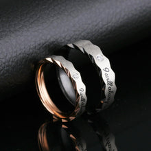 I Will Always Be With You Matching Promise Rings Set In Titanium - CoupleSets