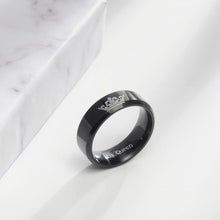 Black King Queen Rings For Couples In Titanium Steel - CoupleSets