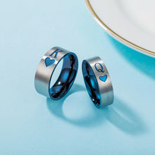 Personalized King And Queen Rings For Couples In Titanium - CoupleSets