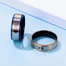 Personalized King And Queen Rings For Couples In Titanium - CoupleSets