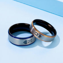 Personalized King And Queen Rings For Couples In Titanium - CoupleSets