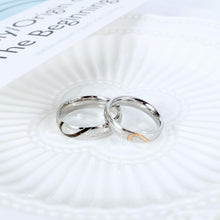 Engravable Matching Heart Couple Rings In Titanium - CoupleSets
